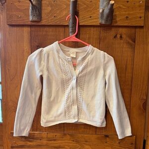 Gymboree pointelle Knit Button-Up Cardigan with Eyelet Detail size 8